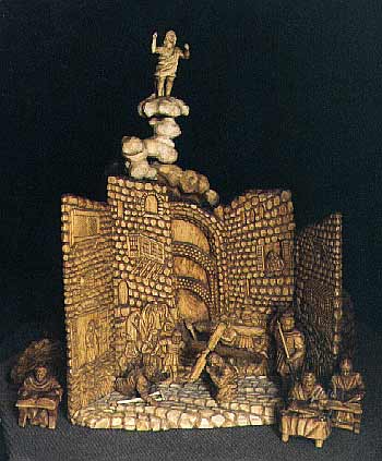 Миниатюра в дереве скульптура Крестный путь Вознесение