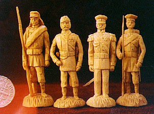  скульптура миниатюрная  Уралова Россия солдаты