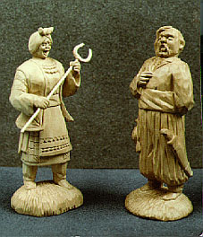  скульптура миниатюрная Украина казаки казачки